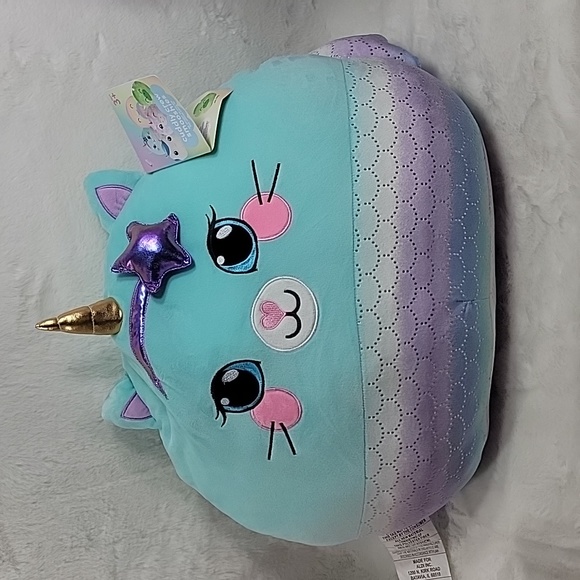 Cuddly Crew Smooshies Purrmaid Kitty Unicorn Plush/Pillow - Picture 2 of 7